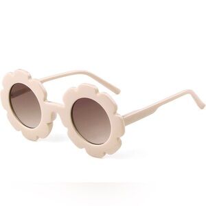Sunglasses for Kids Round Flower Cute Glasses UV 400 Protection Children Girl